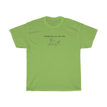 Load image into Gallery viewer, Running from Bad Vibes duck  Tee