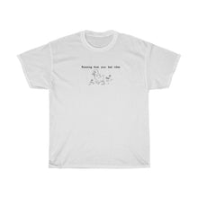 Load image into Gallery viewer, Running from Bad Vibes duck  Tee