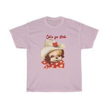 Load image into Gallery viewer, Let’s Go Girls cowboy pup tee shirt