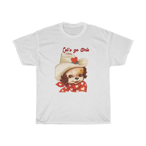 Let’s Go Girls cowboy pup tee shirt
