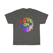 Load image into Gallery viewer, Love Tour rainbow tee shirt